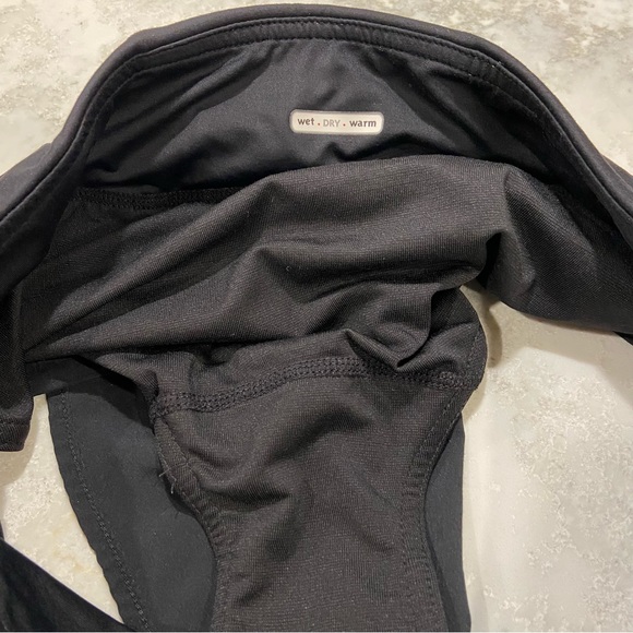 Lululemon skort black zip pocket size 4 Pickleball Gym Jogging “Wet Dry Warm” - Picture 8 of 9